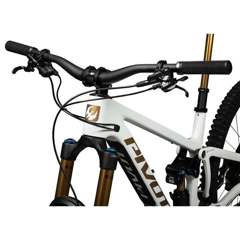 2025 Pivot Cycles Firebird Pro X0 Eagle Trans Air in White/Gold-2
