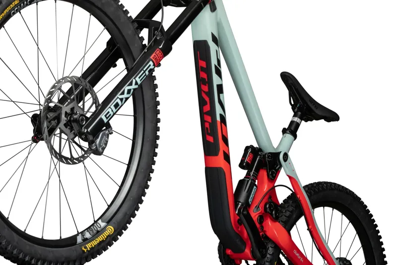 Pivot Cycles Phoenix Pro Saint Downhill Bike in Red/Mint-1