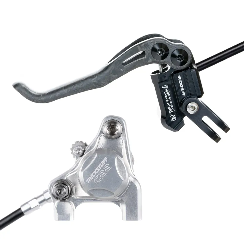 Trickstuff Piccola Carbon Disc Brake Set - Black Lever/Reservoir Cap-1