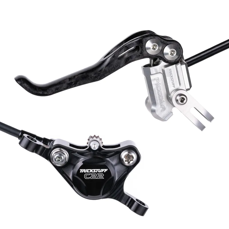 Trickstuff Piccola Carbon Disc Brake Set - Silver Lever/Reservoir Cap-3