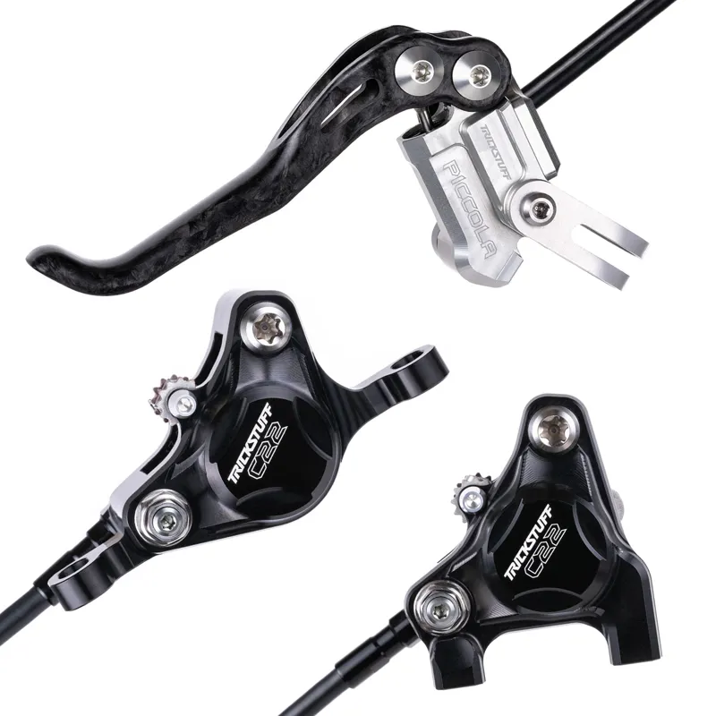 Trickstuff Piccola Carbon Disc Brake Set - Silver Lever/Reservoir Cap-5