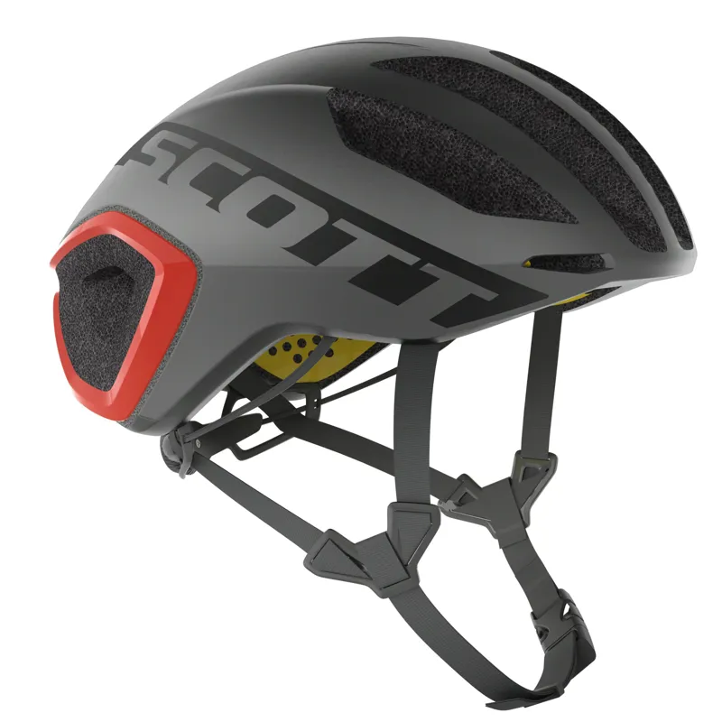 Scott Cadence Plus MIPS Aero Road Helmet Dark Grey/Red