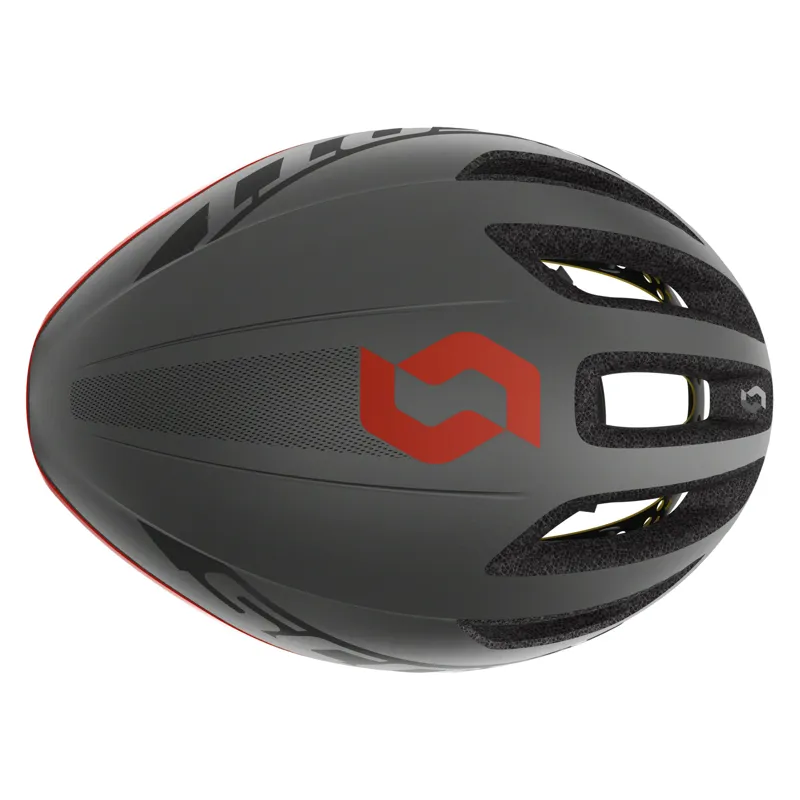 Scott Cadence Plus MIPS Aero Road Helmet Dark Grey/Red-2