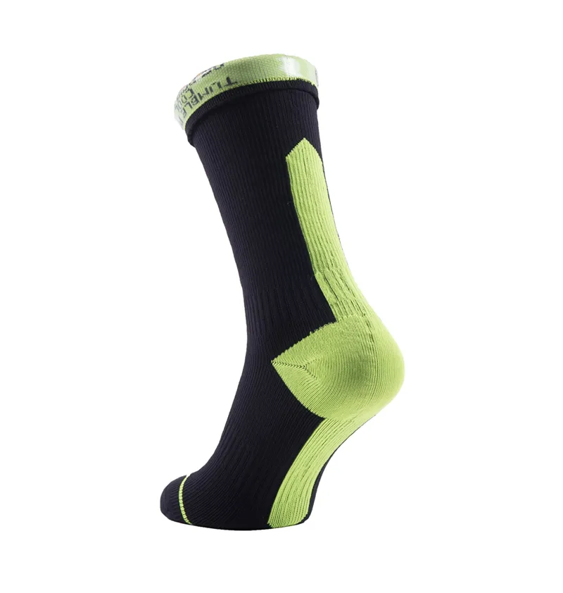 Sealskinz Road Thin Mid Waterproof Socks with Hydrostop Black/Yellow-1