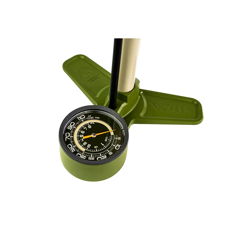 Silca Terra Floor Pump in Green-4