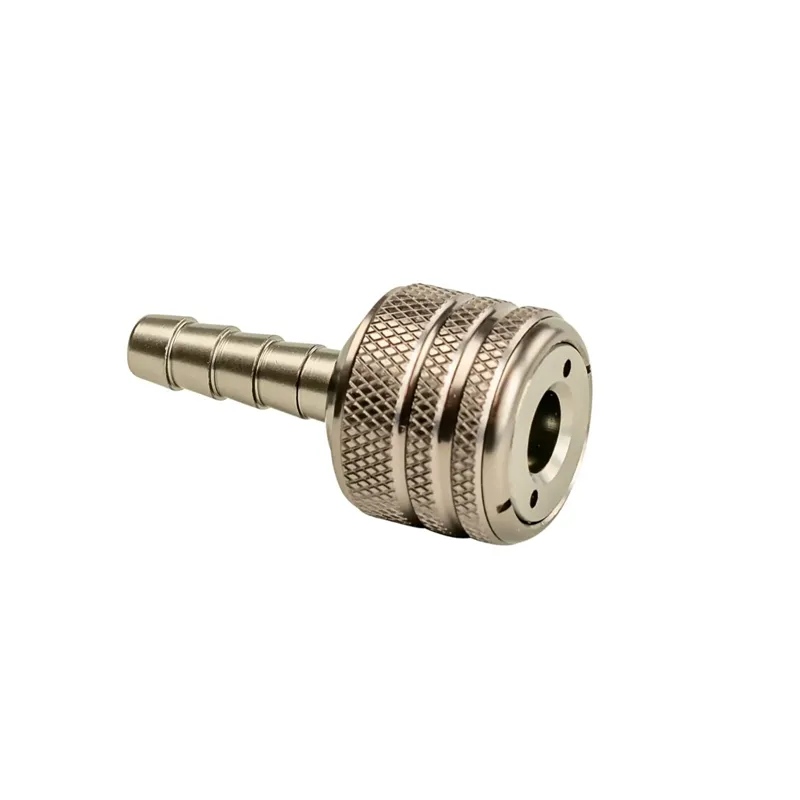 Silca Schradero Chuck Hose Barb in Silver-3