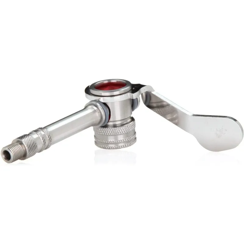 Silca Hiro Side Lever Locking Presta Chuck V2 in Silver