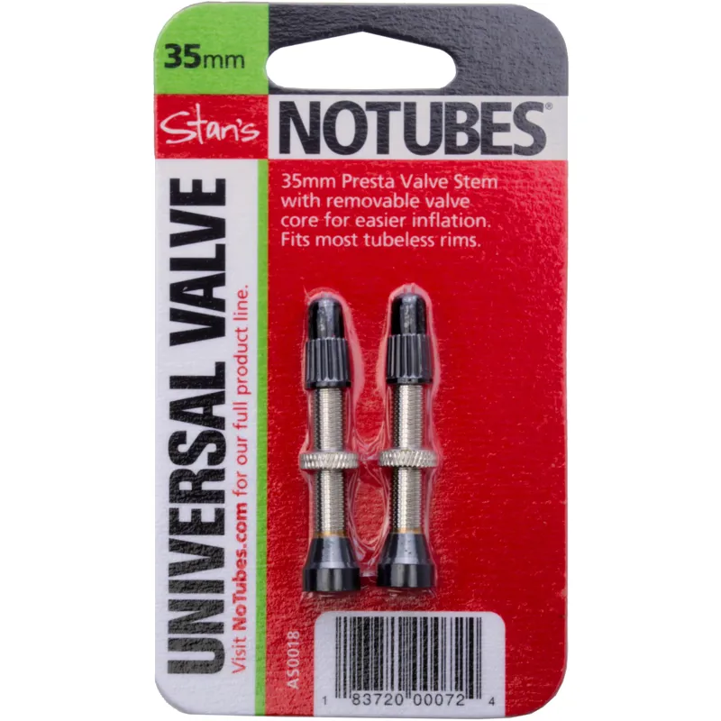 Stans NoTubes Universal Tubeless Valves 35mm Pair