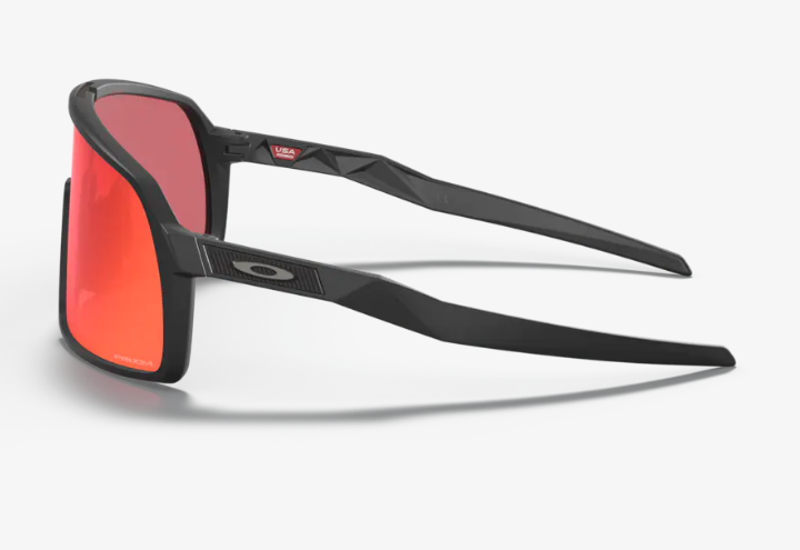 Oakley Sutro S Sunglasses in Matte Black / PRIZM Trail Torch Lens-2