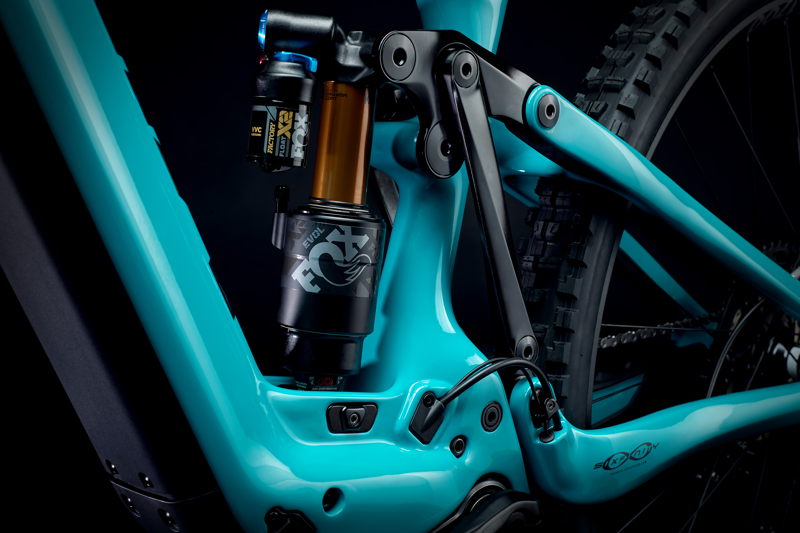 2022 Yeti 160E T-Series T1 Electric Mountain Bike Bike in Turquoise-6