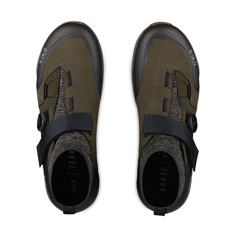 Fizik Terra Clima X2 MTB Weatherproof SPD Shoe in Olive Green-3