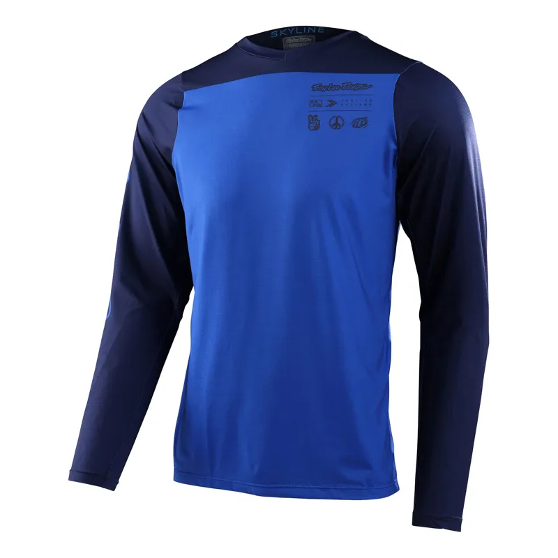 2023 Troy Lee Designs Skyline Long Sleeve Jersey / Mono - Blue