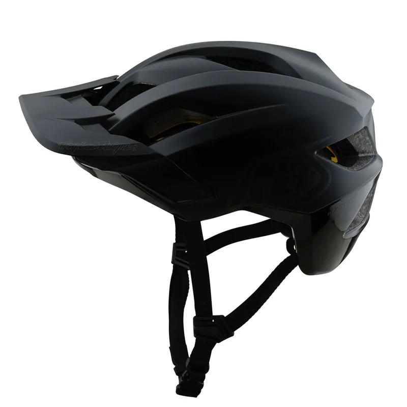 Troy Lee Designs Flowline MIPS Helmet in Point Black/Charcoal -1