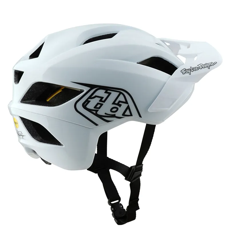 Troy Lee Designs Flowline MIPS Helmet in Point Black/White-2