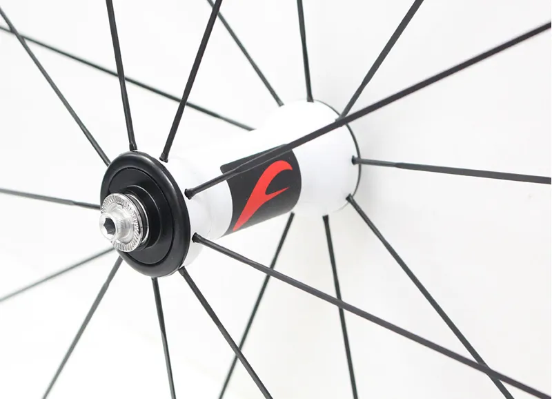 Fulcrum Racing Quattro Clincher Wheelset White Hubs-3