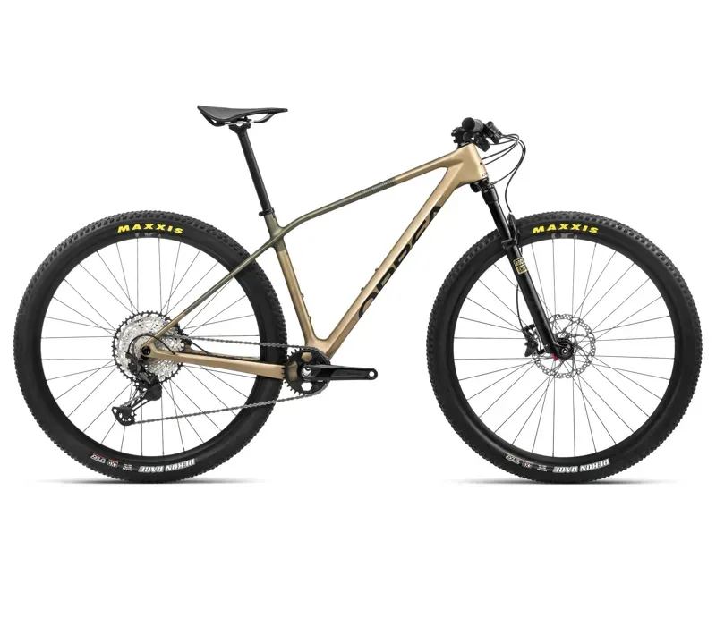 2024 Orbea Alma M30 Mountain Bike In Baobab Brown/Green Gold