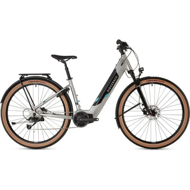 Ridgeback Arcus Open Frame Electric Hybrid Bike in Grey