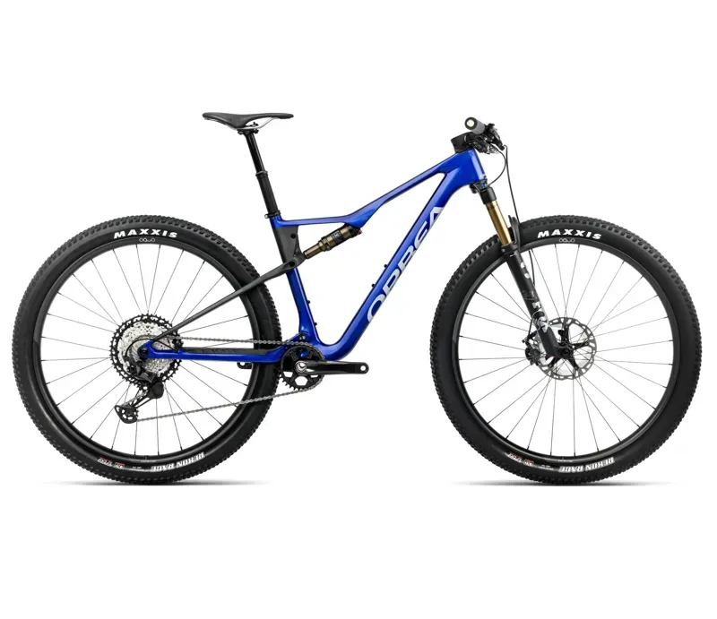 2025 Orbea Oiz M-Pro Mountain Bike In Cobalt Blue/Carbon Raw