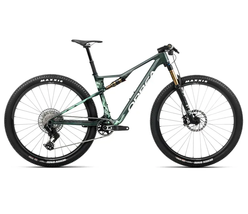 2025 Orbea Oiz M-Team Axs Mountain Bike In Oft Forest Green/Green Mint