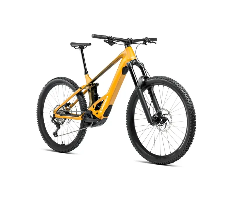 2025 Orbea Wild H20 eBike in Bumblebee Yellow/Metallic Olive Green-1