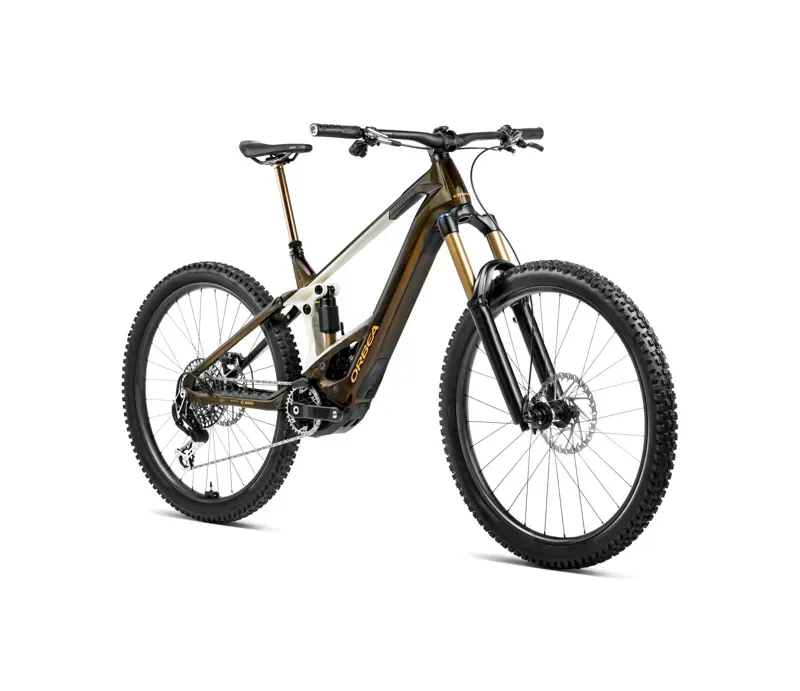 2025 Orbea Wild M-Ltd eBike in Caramel Carbon View/Cream White-1