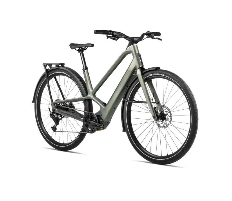 Orbea Diem 30 Electric Hybrid Bike In Spaceship Green Matt-1