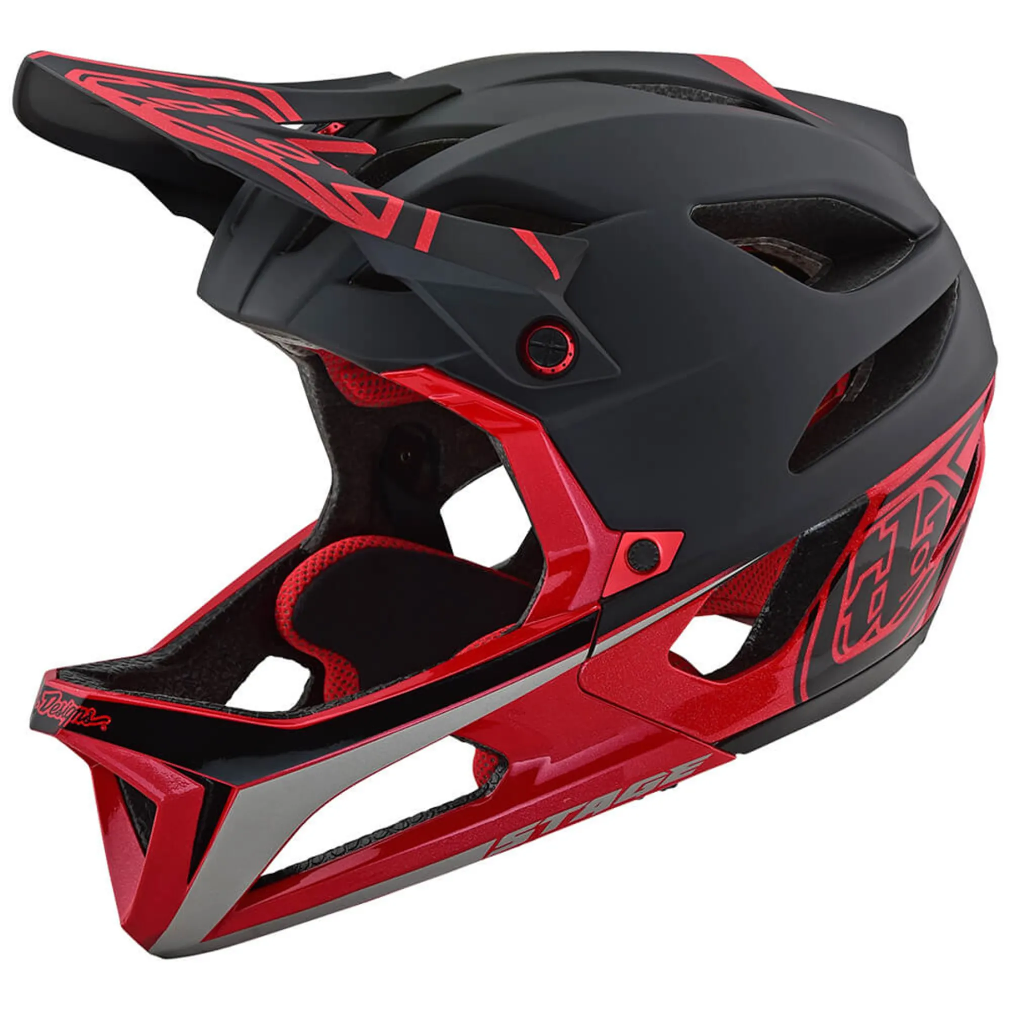 2019 Troy Lee Designs Stage MIPS Full Face Helmet Race Black/Red