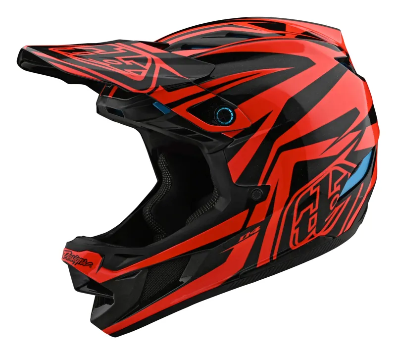2020 Troy Lee D4 Composite Slash Full Face Helmet Orange/Black