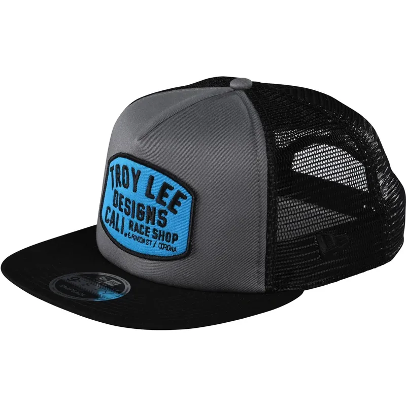 Troy Lee Designs Blockworks Snapback Cap Storm Grey/Blue