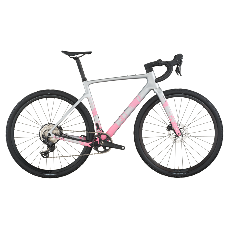2026 Scott Addict 30 Gravel Bike in Carbon Grey/Pink