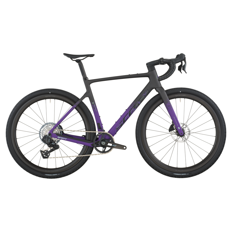 2026 Scott Addict 20 Gravel Bike in Carbon Black/Indigo Purple