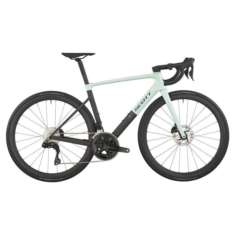 2026 Scott Addict RC 30 Carbon Road Bike in Frozen Green/Carbon Black