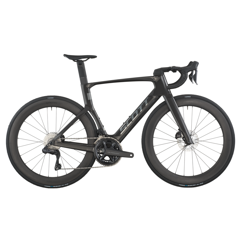 2026 Scott Foil RC 10 Aero Carbon Road Bike in Carbon Black