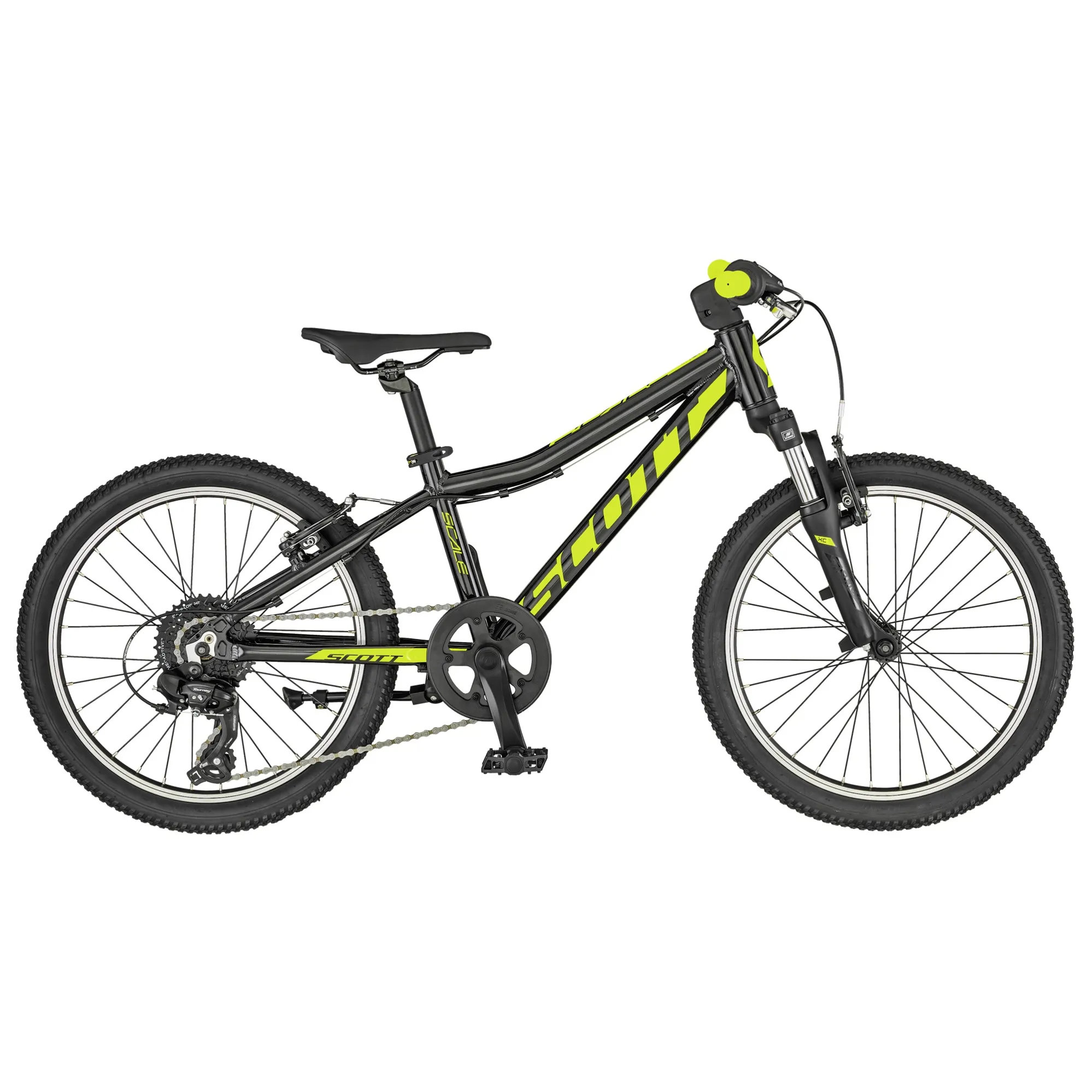 2019 Scott Scale 20 JR Black/Yellow Kids Bike