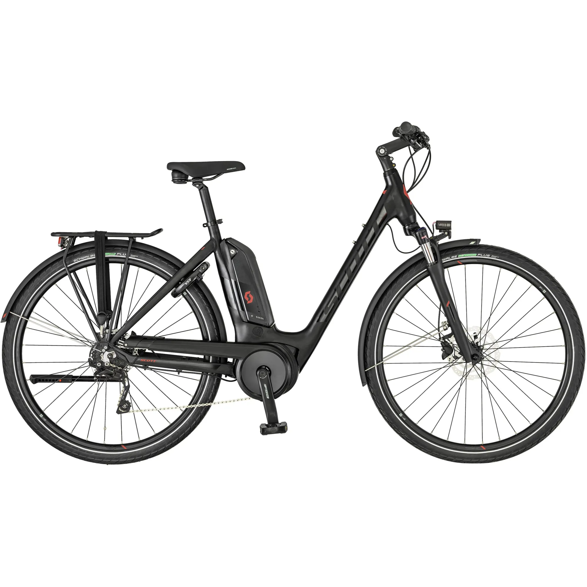2019 Scott Sub Tour eRide 10 Unisex Black Electric Hybrid