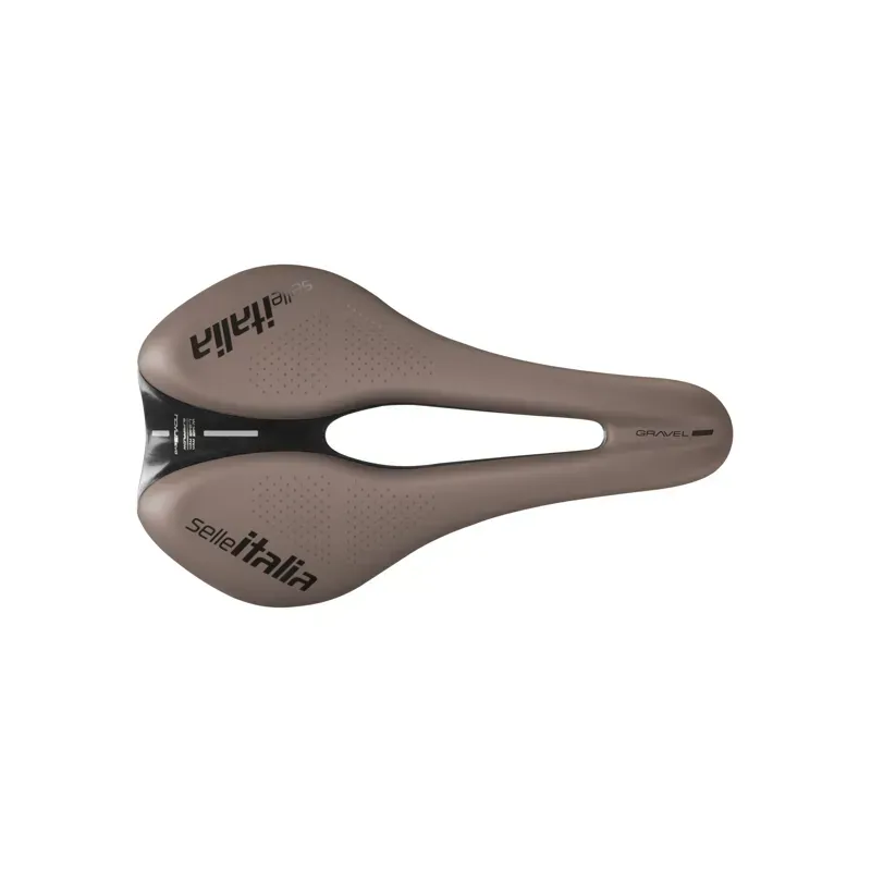 Selle Italia Novus Boost Evo TM Superflow Gravel Saddle in Mud Brown