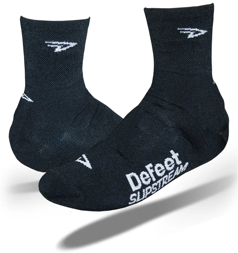 Defeet Slipstream Cordura 4in D-Logo Socks in Black