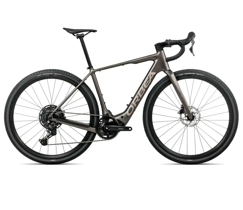 2026 Orbea Denna H50 E-Road Bike in Magnetic Bronze Matt/Nickel Gloss