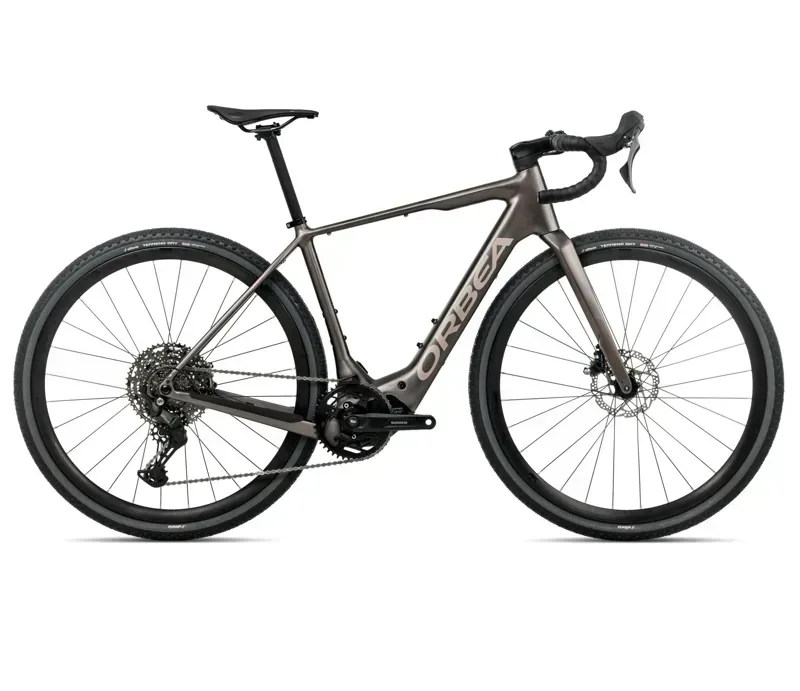 2026 Orbea Denna H40 E-Road Bike in Magnetic Bronze Matt/Nickel Gloss