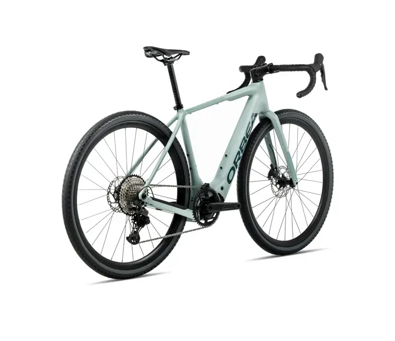 2026 Orbea Denna H40 E-Road Bike in Blue Stone Matt/Escape Green Gloss-2
