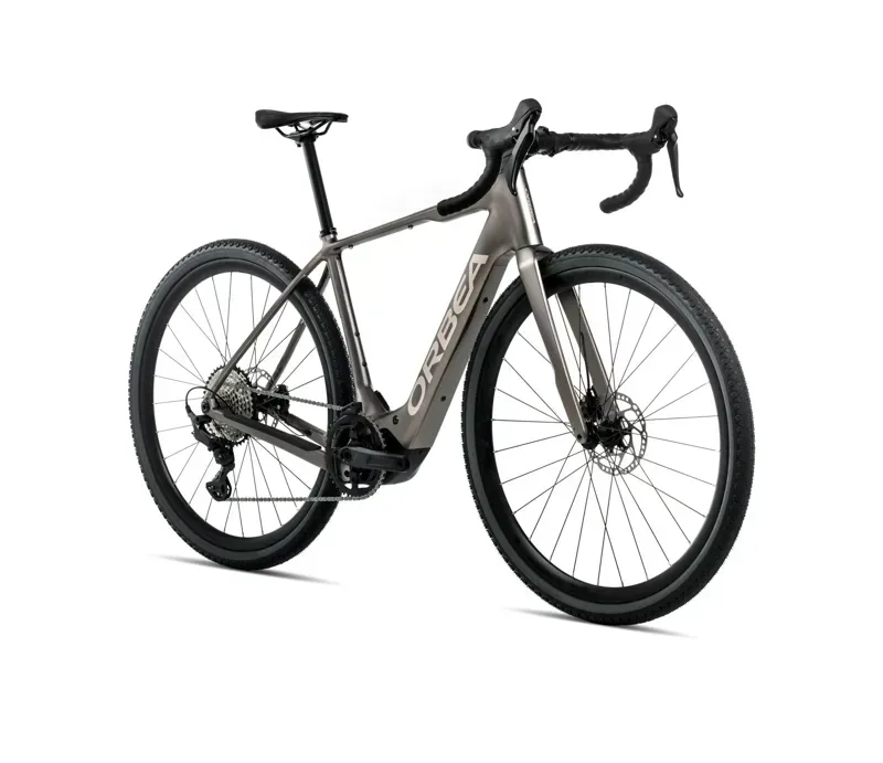 2026 Orbea Denna H50 E-Road Bike in Magnetic Bronze Matt/Nickel Gloss-1