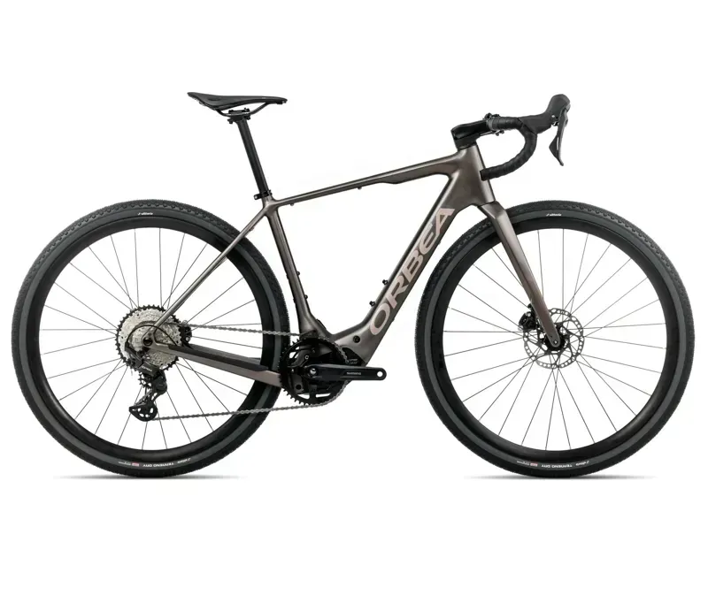 2026 Orbea Denna H30 E-Road Bike in Magnetic Bronze Matt/Nickel Gloss