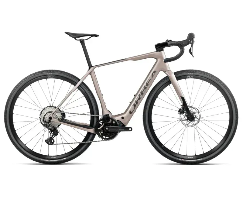 2026 Orbea Denna M30 E-Road Bike In Nickel Matt/Carbon Raw Gloss