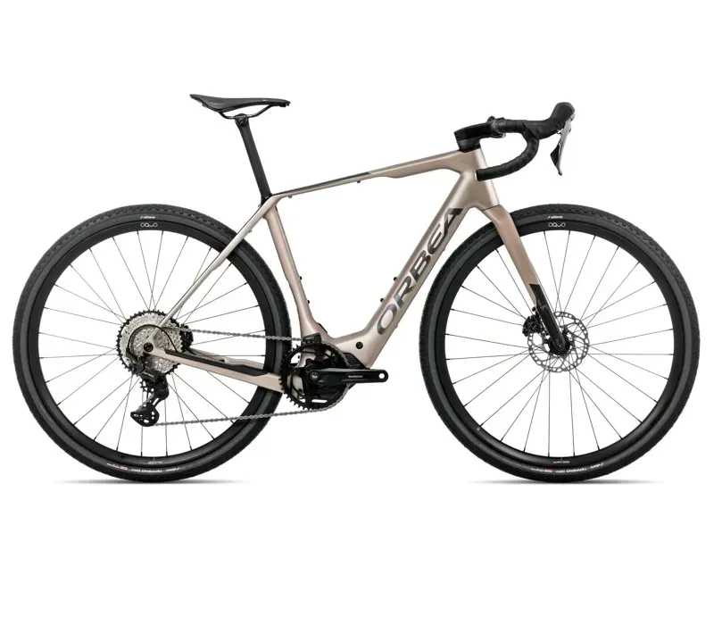 2026 Orbea Denna M20 E-Road Bike In Nickel Matt/Carbon Raw Gloss