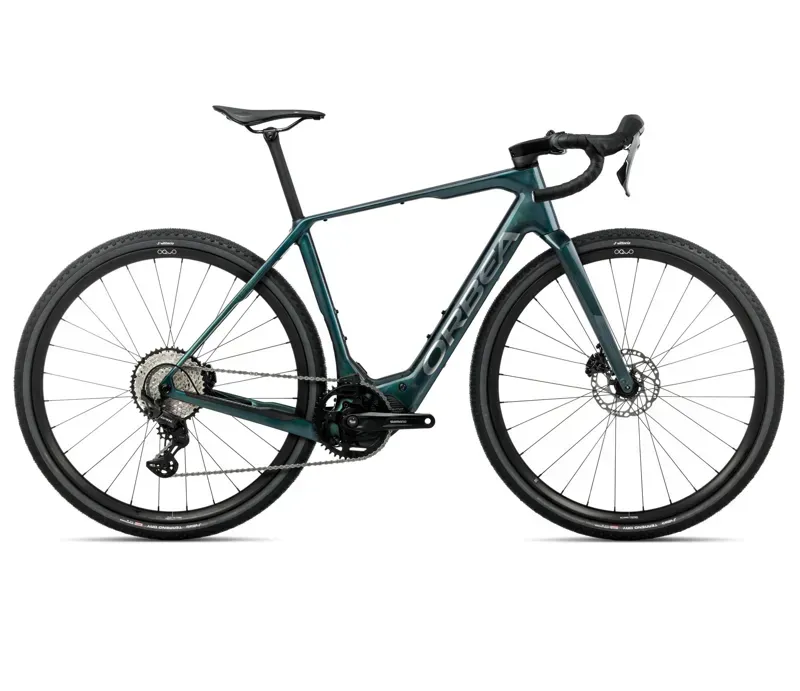 2026 Orbea Denna M20 E-Road Bike In Escape Green Gloss/Foggy Matt
