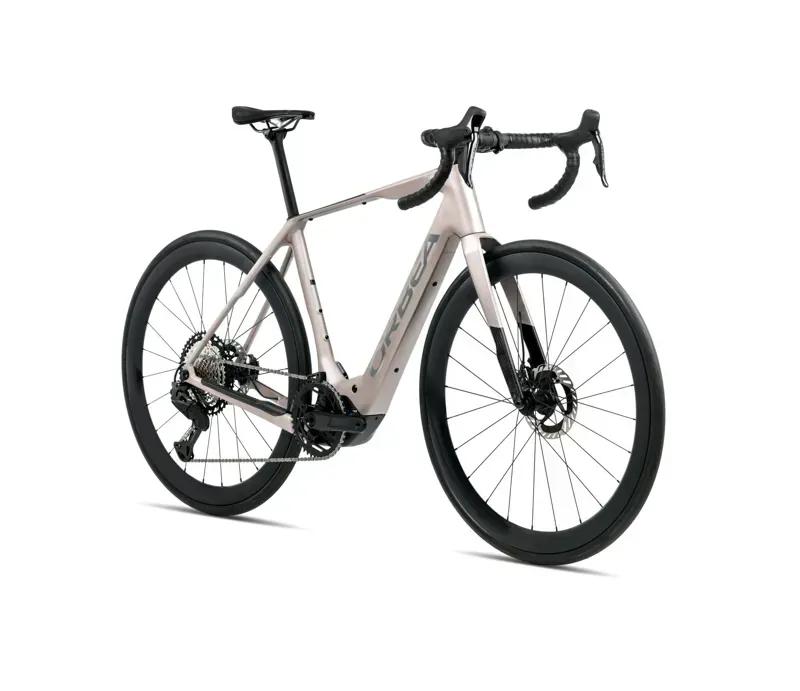 2026 Orbea Denna M20 E-Road Bike In Nickel Matt/Carbon Raw Gloss-1