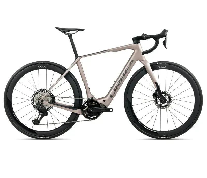 2026 Orbea DENNA M10i E-Road Bike In Nickel Matt/Carbon Raw Gloss