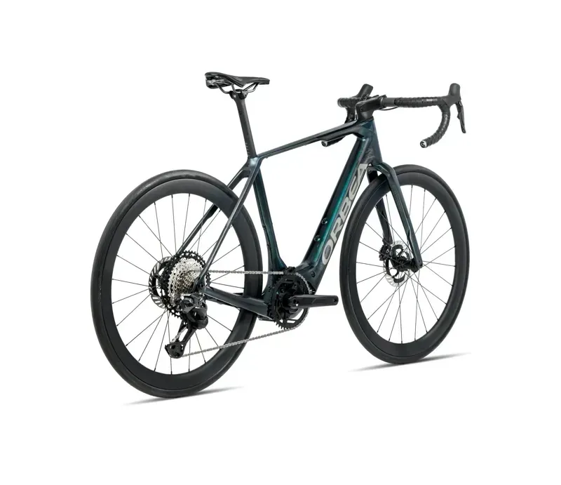 2026 Orbea Denna M20 E-Road Bike In Escape Green Gloss/Foggy Matt-2