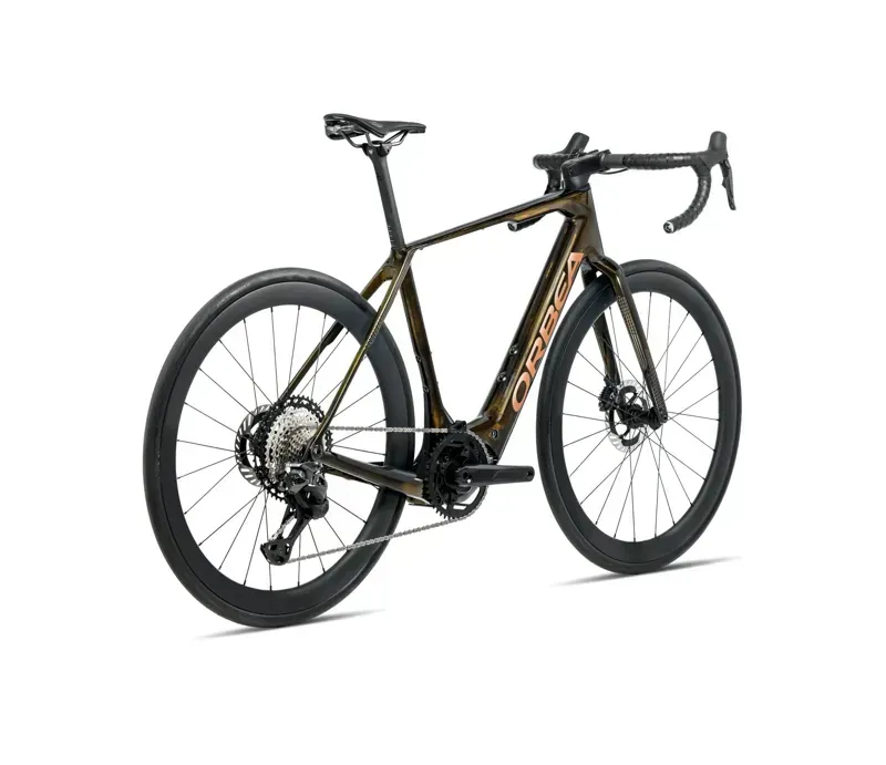 2026 Orbea Denna M20 E-Road Bike In Caramel Carbon View/Golden Sand-2