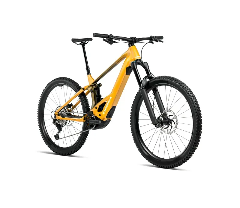 2026 Orbea Wild H20 eMTB in Bumblebee Yellow/Olive Green-1